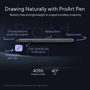 Creion digital ASUS ProArt Pen MPA01 Wacom EMR fara baterie 4096 niveluri de presiune - Img 3