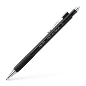 Creion mecanic Faber-Castell Grip 1345, 0.5 mm, 3 bucati, negru - Img 2