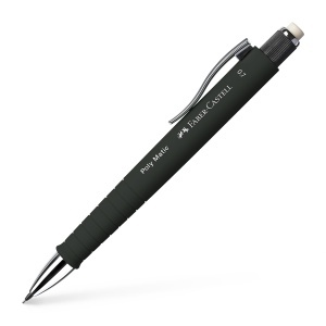 Creion mecanic Faber-Castell Poly Matic 0,7 mm, set 5 bucati, negru - Img 2