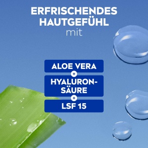 Crema de fata hidratanta NIVEA Erfrischend, 50 ml, cu Aloe Vera si LSF 15 - Img 5