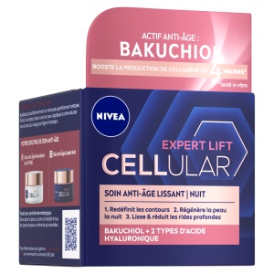 Crema de fata NIVEA Cellular Expert Lift, 50 ml, Anti-Aging, cu Hyaluron si Bakuchiol - Img 3