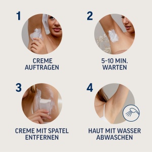 Crema de indepartare a parului Veet Pure pentru Bikinizona si Achseln, 100 ml, cu Aloe Vera - Img 5