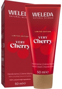 Crema de maini WELEDA Bio Very Cherry, 50ml, cu unt de shea si ulei de susan