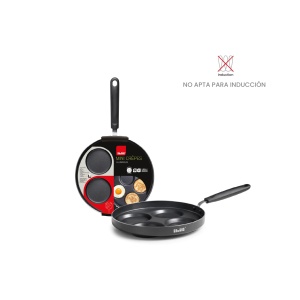 Crepe-Pana IBILI Indubasic, 4 Mini-Crepes, 26 cm, Aluminiu, Anti-Haft - Img 2