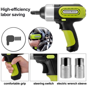 Cric electric hidraulic VEVOR, 5 tone, cu cheie de impact, afisaj LCD si pompa de umflat - Img 3
