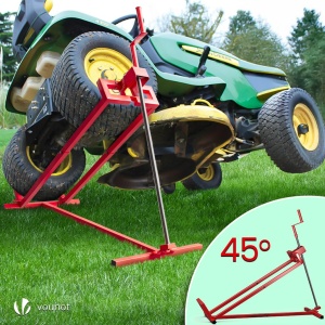 Cric pentru gazon VOUNOT, model telescopic, capacitate 400 kg, rosu - Img 2
