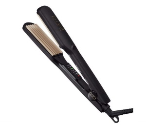 Crimpere pentru par Diva Pro Styling Digital, 150W, negru, cu placi infuzate cu uleiuri