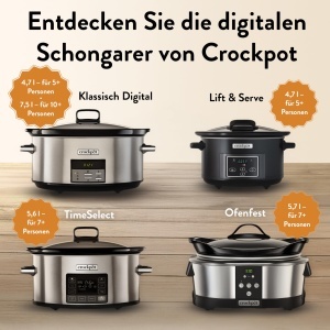 Crockpot Slow Cooker CSC052X, 4.7l, 2 trepte de temperatura, negru - Img 7