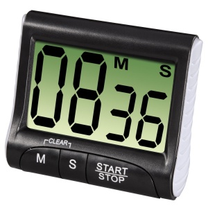Cronometru digital de bucatarie Xavax, functie timer si stop, afisaj mare, negru