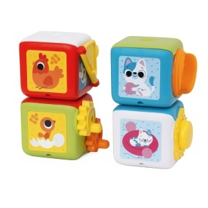 Cub de activitati Chicco 2in1 set cu 4 blocuri colorate pentru copii 10-36 luni - Img 4