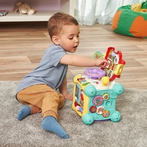 Cub interactiv de invatare VTech Baby Spielspa cu 6 laturi, pentru 12-36 luni - Img 4
