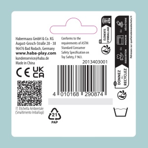 Cuburi senzoriale HABA Klangtrio pentru bebelusi, 3 cuburi colorate, joc de motricitate - Img 7