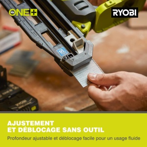 Cuie cu acumulator fara perii RYOBI 18 V ONE+ Performance R16GN18-0 (diametru cuie de 1,6 mm, lungimi cuie de 19 - 64 mm, capacitate magazie - cuie 100 buc., tehnologie AirStrike fara baterie si incarcator) - Img 4