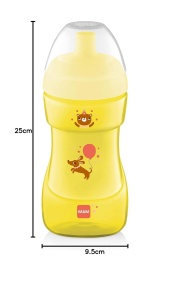 Cupa Sport MAM 330 ml, design ergonomic, pentru copii de la 12 luni - Img 5