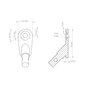 Cupla de inlocuire pentru biciclete TRIXIE, modele 12794-12816, pentru remorci canine - Img 5