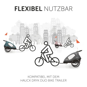 Cupla Universala pentru Remorca de Bicicleta Hauck Dryk Duo, Metal, Negru - Img 4