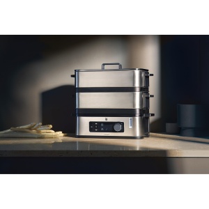 Cuptor cu abur WMF KUCHENminis, 2 camere de gatit reglabile individual cu 2,15 l fiecare, functie de mentinere la cald si potentiator de aroma - Img 2