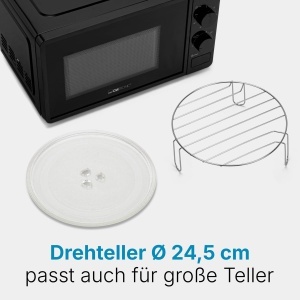 Cuptor cu microunde Clatronic(r) | 700 wati | 6 niveluri | Spatiu de gatit de 20 litri | Placa turnanta 360deg | Cronometru cu semnal de sfarsit | Cuptor cu microunde | Cuptor cu microunde | MW 791 negru - Img 4