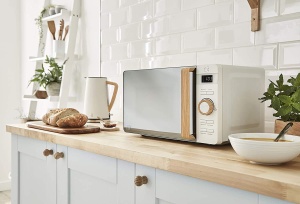 Cuptor cu microunde digital Swan Nordic 20L 800W design modern alb mat - Img 2