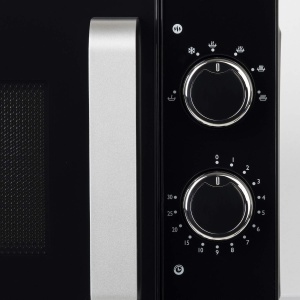 Cuptor cu microunde H.Koenig VIO8 20L negru, design compact, puternic 700 W, placa turnanta 24,5 cm, multifunctional 5 setari de caldura, functie de dezghetare, cronometru de pana la 30 min. - Img 6