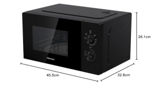Cuptor cu microunde Hisense H20MOBP1G 20L Negru Grill 700W - Img 2