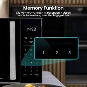 Cuptor cu microunde Hisense H23MOBS5HC, 23L, 900W, Air Fry, Negru - Img 6