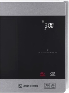 Cuptor cu microunde LG MS2595CIS cu tehnologie Smart Inverter, capacitate 25 litri, 1000 W, programe automate, niveluri de putere reglabile si functie EasyClean, argintiu - Img 6