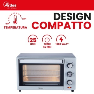 Cuptor electric Ardes AR6226S, 25 litri, 6 functii, argintiu - Img 6