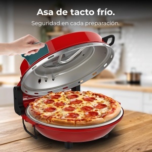 Cuptor electric pentru pizza Cecotec Fun PizzaCo Mamma Mia Window 1200W temperatura 400degC placi ceramice - Img 3