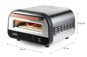 Cuptor electric pentru pizza DOMO DO9289PZ, 1700 W, 6 programe, temperatura 80-450 C - Img 6