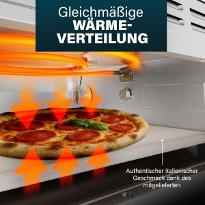Cuptor pentru pizza Princess 112780, 15L, 2100W, 400C, compact si portabil - Img 5