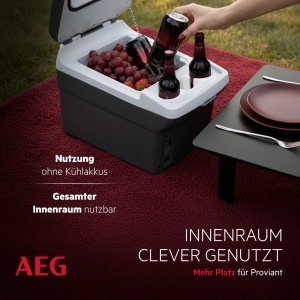Cutie de racire AEG Bordbar BK 16, 16 litri, 12V, negru si gri - Img 6