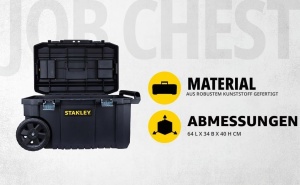 Cutie de unelte STANLEY STST1-80150, 50L, cu roti si maner telescopic - Img 2