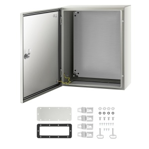 Cutie electrica VEVOR SPT, 50 x 40 x 20 cm, IP66, din otel carbon, cu montaj usor