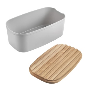 Cutie pentru paine Metaltex Bready, cu capac din lemn, Swiss made - Img 2