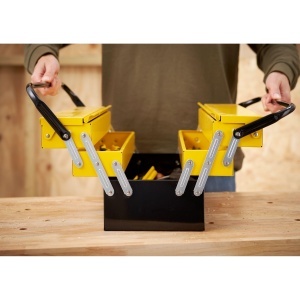 Cutie pentru unelte STANLEY 1-94-738, metal, 5 compartimente, 47.7 x 25.7 x 22.1 cm - Img 3
