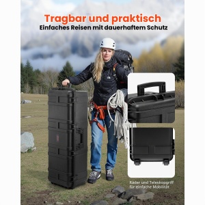 Cutie VEVOR 5,5 picioare cubice, impermeabil, cu 3 manere si protectie IP67 - Img 7