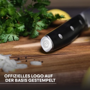 Cutit de Bucatarie MasterChef, 20cm, din Otel Inoxidabil, Super Ascutit - Img 6