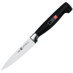Cutit de Curatat ZWILLING VIER STERNE 10 cm, Otel Inoxidabil, Maner Ergonomic, Negru - Img 4
