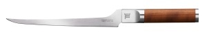 Cutit de filetat Fiskars Norden, 21,1 cm, din otel german, maner din lemn de birch, culoare brown