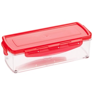 Cutit pentru legume si fructe Genius A80572, plastic, rosu, 22.2 x 10 x 8.19 cm - Img 2