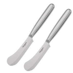 Cutit pentru mic dejun/unt Westmark 2, cu margine zimtata si varf lat al lamei, lungime: 22 cm, otel inoxidabil, argintiu, 135922E3