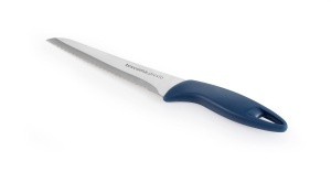 Cutit pentru paine Tescoma Brotmesser Presto 16 cm, inox, maner albastru