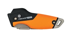 Cutit pliabil universal Fiskars, lungime 17 cm, otel inoxidabil/plastic, negru/portocaliu, CarbonMax, 1027224 - Img 14