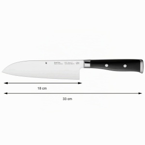 Cutit Santoku WMF Grand Class 33 cm, Klinge 18 cm, Fabricat in Germania - Img 3