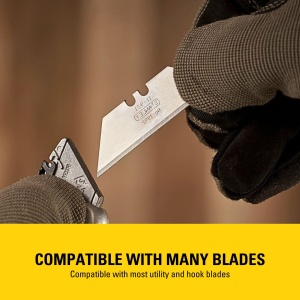 Cutit Stanley Quickslide 0-10-810, 145 mm, metal, compact, cu clip pentru curea - Img 8