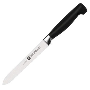 Cutit Universal ZWILLING Vier Sterne, 13 cm, Otel inoxidabil, Maner ergonomic, Negru - Img 4