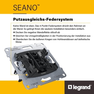 Datendose 2 x RJ45 Legrand SEANO, Cat. 6A, STP, Dimensiuni compacte - Img 7