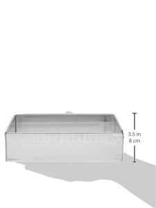 De Buyer 3013.20 - Cadru extensibil din otel inoxidabil 20 x 20 x 5 cm pana la 37 x 37 x 5 cm, gri - Img 5
