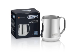 De'Longhi Melkkan DLSC069, Melkkan voor Handmatig Opschuimen, Ergonomic Hand Greeting, Capacitate 500 ml, Roestvrij Staal